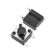 6x6x5mm 4 Pinli Smd Push Buton - Tact Switch