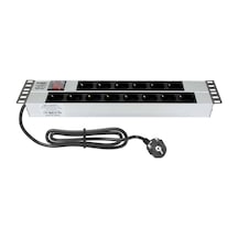 Amp Connect 19" 2u 14'lü Schuko Anahtarlı Kabinet Grup Prizi Pdu -16a