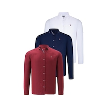 Üçlü Set G674 Dewberry Erkek Gömlek-lacivert-beyaz-bordo Lacivert-beyaz-bordo Üçlü Set G674 Dewberry Erkek Gömlek-lacivert-beyaz-bordo Lacivert-beyaz-bordo