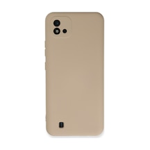 Realme C11 2021 Uyumlu Kılıf Nano İçi Kadife Silikon - Pudra