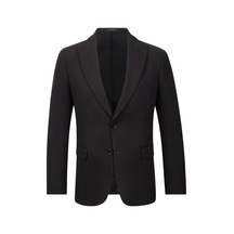 Hatemoğlu Siyah Comfort Fit Sivri Yaka Klasik Ceket