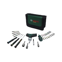 Bosch 31 Parça T Saplı Bits Uyumlu Cırcırlı Ve Klemens Tornavida Seti 1600a039hx