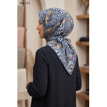 Sharell Leopar Desenli Soft Pamuk Eşarp 304-115 Çok Renkli
