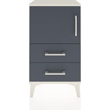 Arges Komodin 2 Raflı 2 Çekmeceli Tek Kapaklı 44x30x80 Aytaşı... Aytaşı
