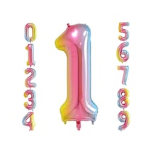 1 Rakam 32 İnc 80 Cm Gokkusagı Folyo Balon Genel