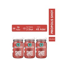 Avantajlı 16 Paket 3 Lü Propolis Shot 60 Ml- 48 Adet