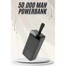 Powerbank Çoklu Şarj Girişi 50.000 Mah Taşınabilir Dijital Göstergeli - Çok Renkli