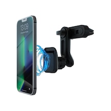 Mf Product Mfb107 Izgara Girişli 360 Derece Dönen Başlıklı Araç İçi Manyetik Telefon Tutucu Siyah