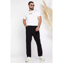 Classics Men Guesto Erkek Slim Fit Dar Kesim Beli Bağlamalı Casual Jogger Pantolon 7695 Siyah