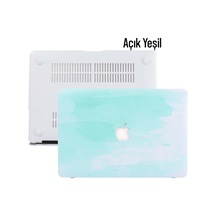 Macbook Air Kılıf 13 İnç Paint02 Eski Usb'li Model 2010-2017 A1369 A1466 İle Uyumlu AÇIK YEŞİL