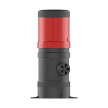 Mesan Ø70 1 Kat Işıklı Kolon Yanıp Sönen Ampul Buzzer Taban Montaj Kırmızı 24vac Ms 410.1.24vac