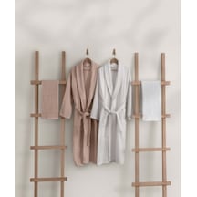 Likya Somon-Beyaz 4&Primelü Aile Bornoz Ve Havlu Seti 2 Bornoz 2-Multi-Standart Çok Renkli