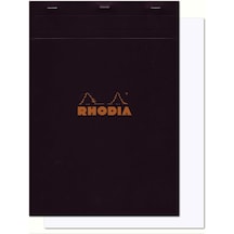 Rhodia Çizgisiz Bloknot, Siyah, 210x297mm Diğer