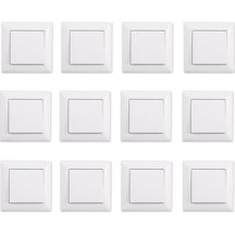 Günsan Visage Beyaz Anahtar 12'li Paket Çerçeve Dahil