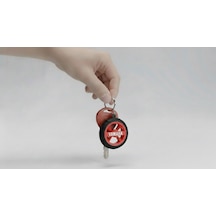 Yamaha Logolu Özel Tasarım Lastik Detaylı Motosiklet Anahtarlığı Kırmızı / Mavi Renk Seçenekleriyle Kırmızı