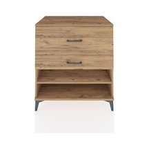 Kronos Şifonyer Tek Raflı 2 Çekmeceli 88x59x96 Çam-çam Çam