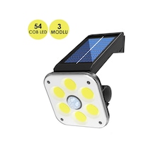Technojet 54 Cob Ledli Solar Bahçe Aydınlatma Hareket Sensörlü Güneş Enerjili Lamba