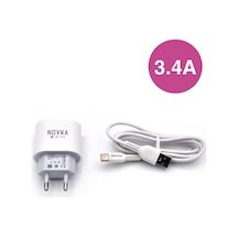 Novka NVK11 Type-C Usb Girişli 3.4 A Şarj Cihazı