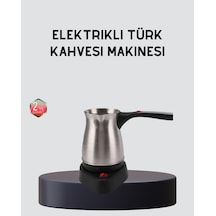 Elektrikli Türk Kahvesi Cezvesi 800w Kablosuz Döner Tabanlı Çok Renkli
