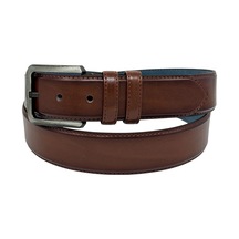 Süzer Deri 4 Cm. Klasik Model Suni Deri Düz Renk Dikişli Klasik Erkek Kemer Kahverengi Kahverengi