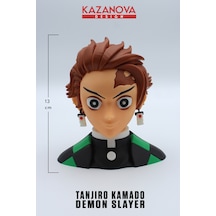 Kazanova Design Tanjiro Kamado Büst Figür 13 Cm Demon Slayer Kimetsu No Yaiba Anime Dekoratif Hediyelik