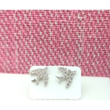 Oriental Kuyumculuk Jewellery Kuş Küpe Gümüş