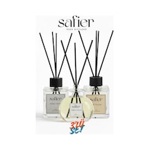 3 Lü Çubuklu Oda Kokusu Seti Yasemin Çiçeği,beyaz Sabun,bahar Çiçekleri 100 Ml Karışık