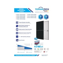 Tommatech 600 W 144 Pm Half Cut Topcon Güneş Paneli