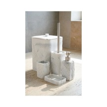 Acar Jhn-09342 Beyaz Laduree Collection 5'li Köşeli Banyo Set