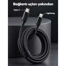 Mey İthalat Hızlı Şarj Ve Veri Aktarımı İçin Led Göstergeli Örgülü Kablo