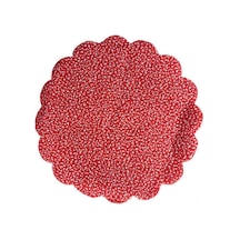 Karlı Organze Hazır Kesilmiş Tül 22 CM 100 Adet Kırmızı N11.4291