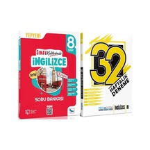 Sınav Yayınları 8. Sınıf İngilizce Soru Bankası Ve Pruva 32 Haftalık Deneme Seti 2 Kitap