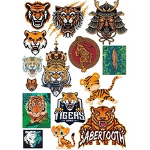 Kaplan Sticker Set 15 Parça Telefon, Tablet, Defter, Laptop Sticker