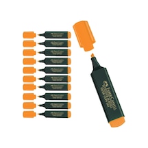 Faber-Castell Fosforlu Kalem 154815 Turuncu 10'lu Turuncu
