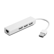 S-Link Sl-U602 USB 2.0*3 Port Hub + Rj45 Ethernet Çevirici