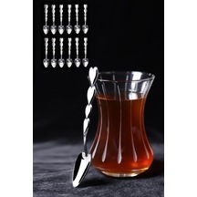 Elite Çay Kaşığı Kalpli 6'lı 2 Paket Paslanmaz Çelik