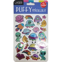 Bu-bu Damla Stickers Uzay 12,5x23,5 Bubu-puf-6206 Çok Renkli