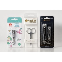 Anchor Profesyonel Bakım Seti, Bebek Tırnak Makası, Gx116 Kişisel Makas Ve Gx107 Tırnak Makası, Paslanmaz Çelik