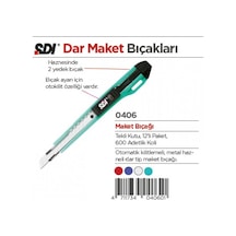 Sdı Maket Bıçağı 0406-Çift Yedek Bıçaklı