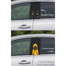 Estetik Stil Seçeneği Kapı Direk Folyo Sticker Etiket