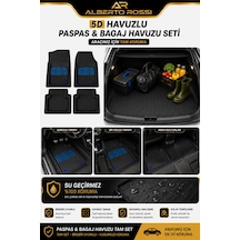Volkswagen Jetta 2011+ Uyumlu Araca Özel 3d Bagaj Havuzu Ve Paspas Joker Mavi