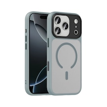 Joko Apple iPhone Uyumlu 17 Pro Megane Magsafe Kapak - Titan Gri İtdark49263