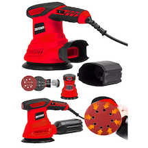 Steiner 700w 6 Kademe Devir Ayarlı 125mm Toz Toplama Sistemli Eksantrik Zımpara Makinesi Kırmızı