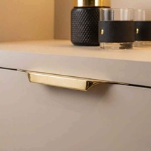 System Mobilya Kulbu Altın Renk 256mm Kulp Sy8900 0256 Gl Çok Renkli