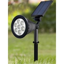 7w Yeşil Led Işık Güneş Enerjili Kazıklı Çim Lambası Cata Solar Bahçe Armatürü Yeşil