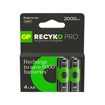 Gp Recyko Pro Serisi 2000 Mah Nimh Aa Kalem Boy 4'lü Şarjlı Pil
