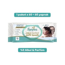 Aqua Soft Touch Bebek Islak Havlu 1 Paket 60 Yaprak