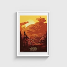 Star Wars: The Force Awakens 2015 Film Posteri Tablo Çerçeveli Poster Duvar Dekorasyonu Beyaz Çerçeveli Tablo Beyaz Çerçeveli Tablo Dn11d181beyaz