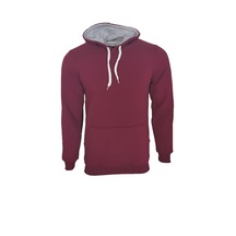 Kapşonlu Ve Cepli Sweat Bordo
