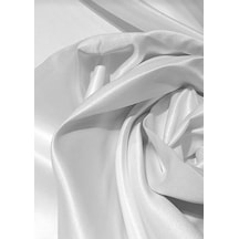 Cheap's Home Beyaz Saten Güneşlik Perde Beyaz